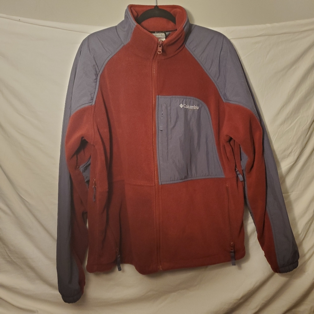 Columbia Vertex zip up fleece nylon jacket